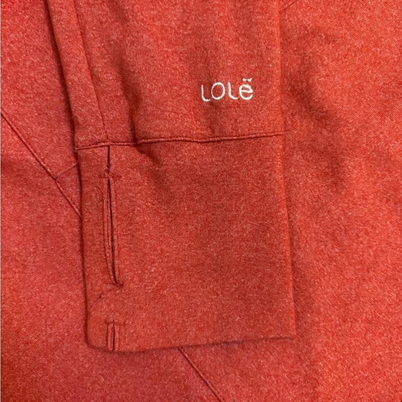 Lolë women’s half zip up pull over sweater red‎ athletic sweater size medium - Picture 4 of 4